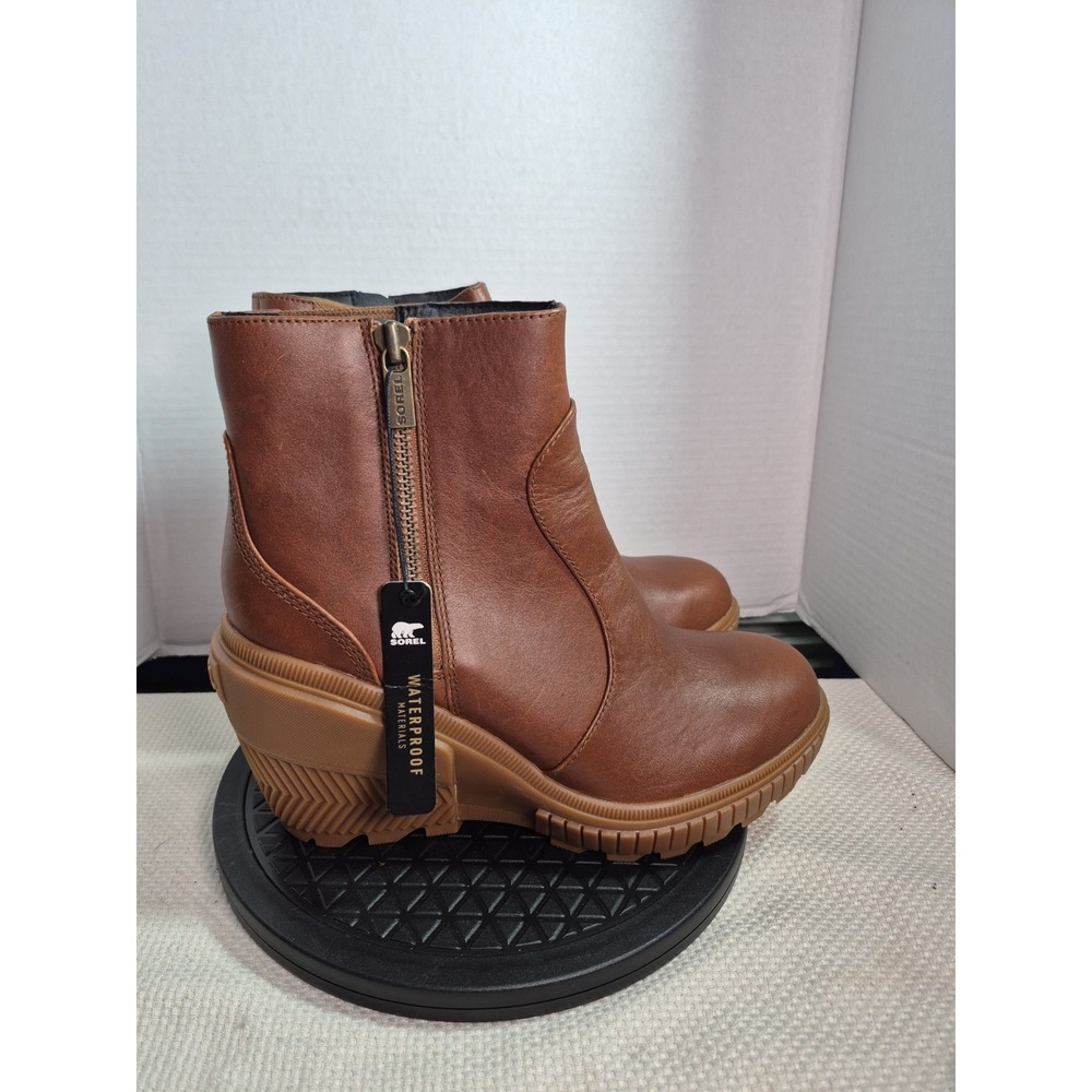 NEW SOREL Ona Ave Zip Wedge Boot Women's Size 9.5 Waterproof Casual Luxury Lug